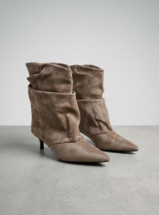 Botines Slouchy Taupe