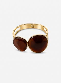 Brazalete piedras ónix marrones