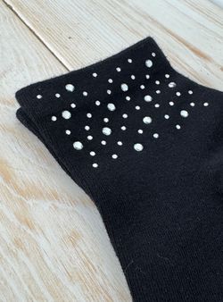 Calcetín brillantes negro