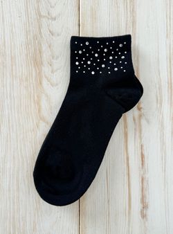 Calcetín brillantes negro