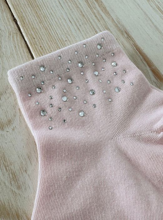 Calcetín brillantes rosa