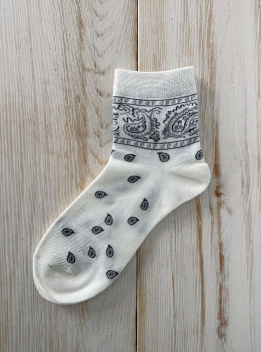 Calcetín cachemir blanco