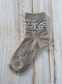 Calcetín cachemir tostado