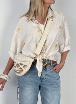 Camisa bordada Llafranc crudo