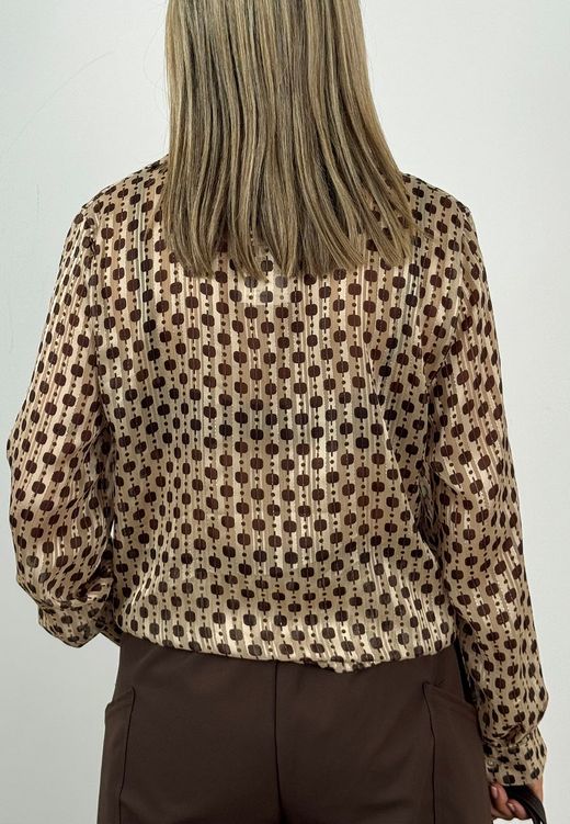 Camisa Cacao Chic Beige-Marrón