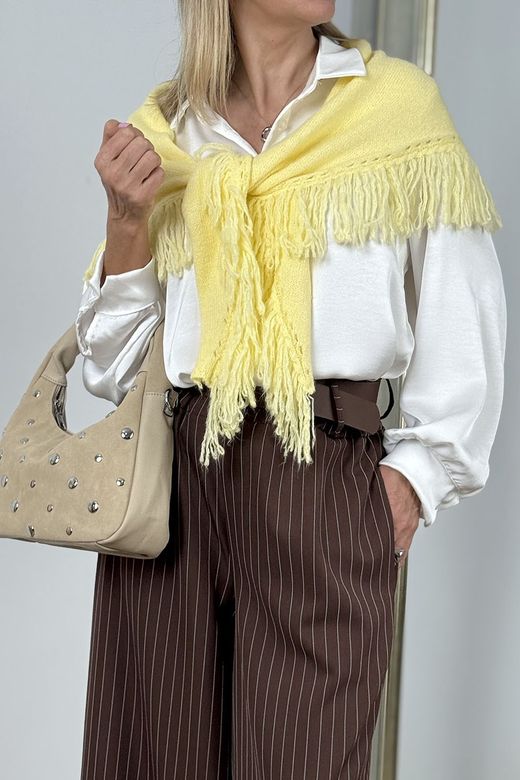 Camisa de raso blanca