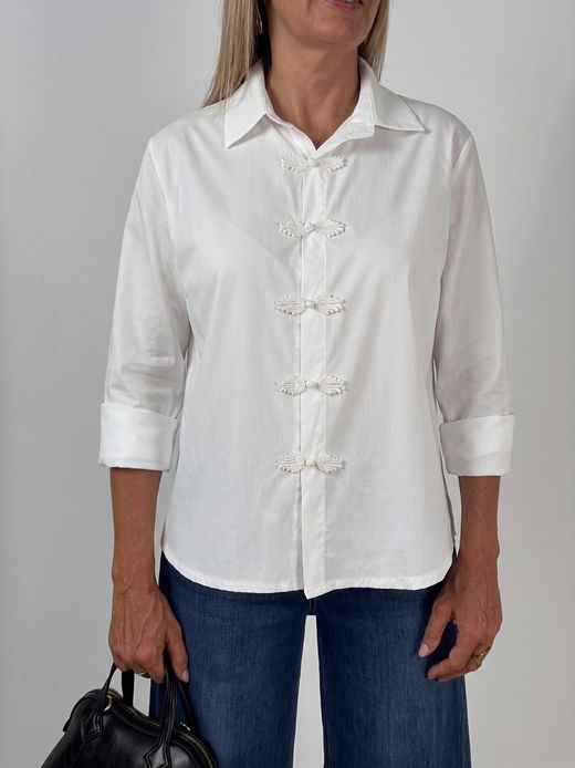 Camisa Japonesa Blanca