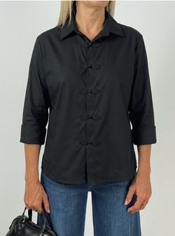 Camisa Japonesa Negra