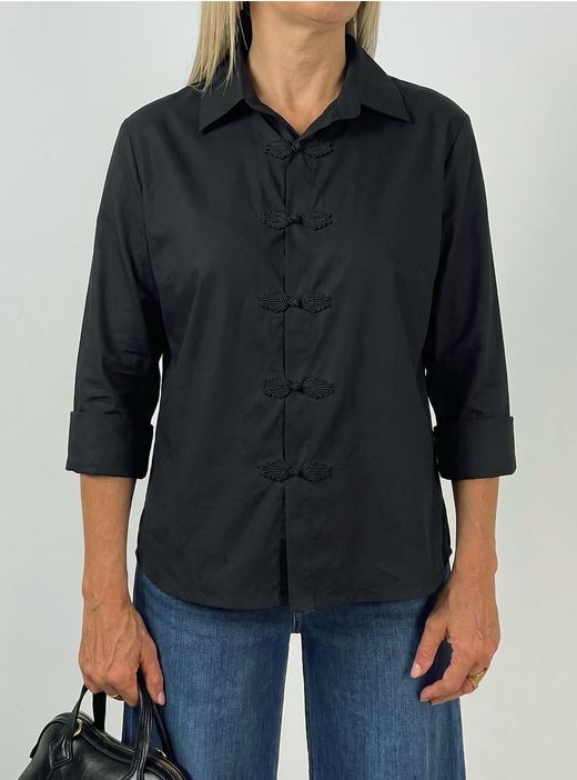 Camisa Japonesa Negra