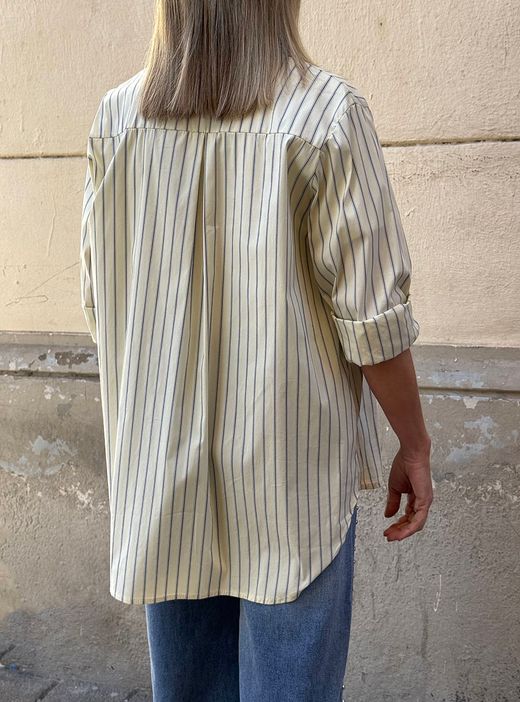 Camisa rayas triples amarilla