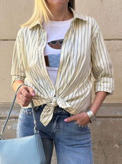 Camisa rayas triples amarilla