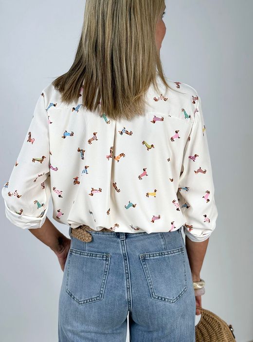 Camisa Teckel marfil