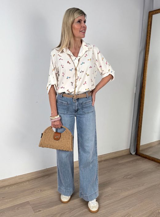 Camisa Teckel marfil