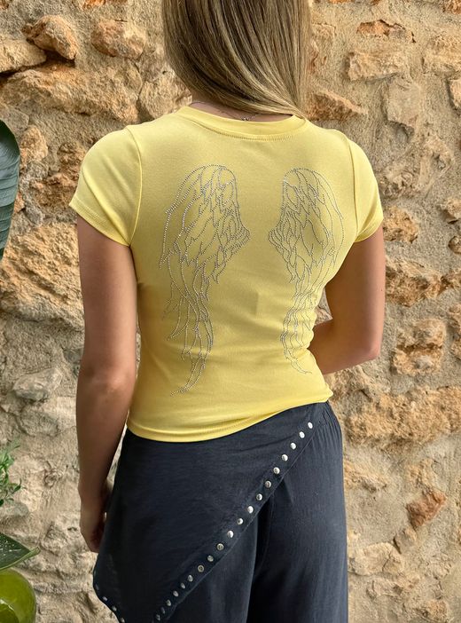 Camiseta Angel amarilla