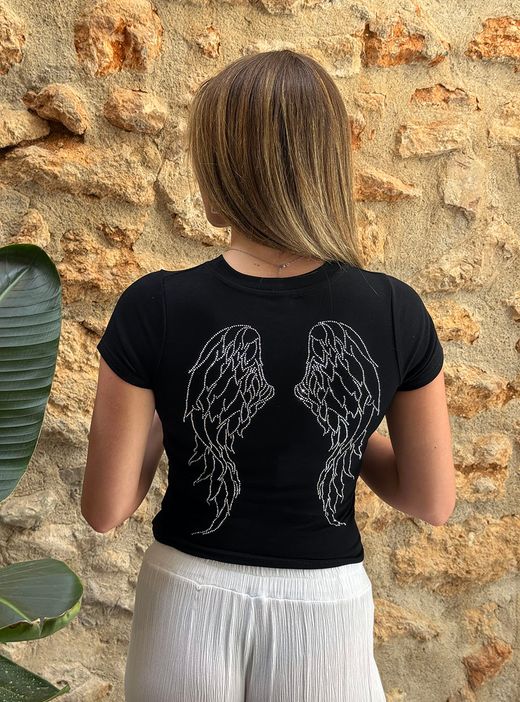 Camiseta Angel negra