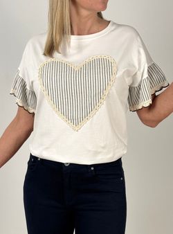 Camiseta Boadella blanco-marrón