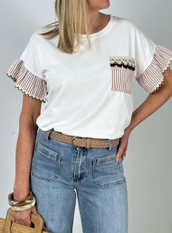 Camiseta Estartit blanco-granate