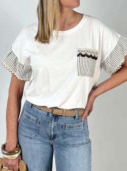 Camiseta Estartit blanco-marino