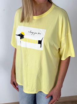 Camiseta I bring you love amarilla