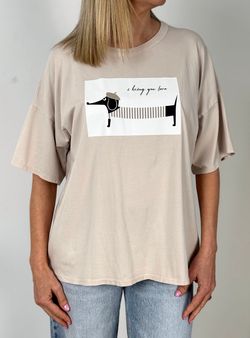 Camiseta I bring you love beige