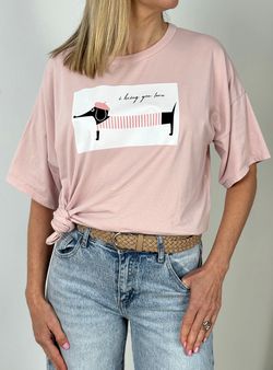 Camiseta I bring you love rosa