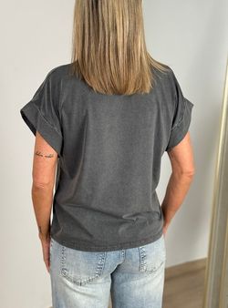 Camiseta Teckel de perfil negra
