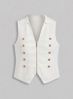 Chaleco Napoleón Punto Blanco