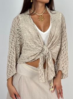 Chaqueta Bolero beige
