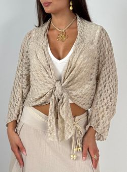 Chaqueta Bolero beige