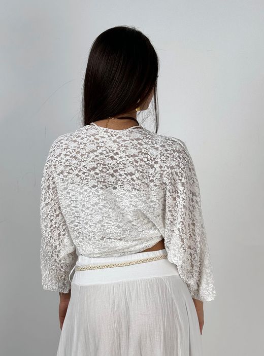 Chaqueta Bolero blanca