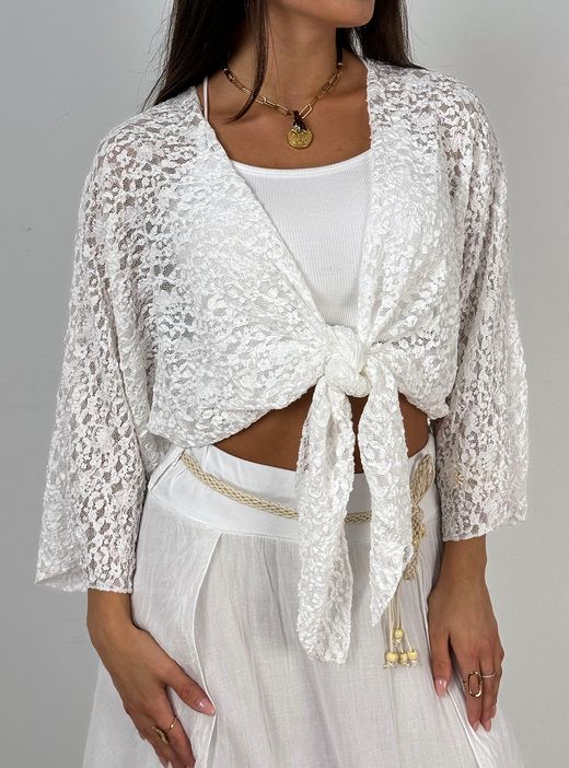 Chaqueta Bolero blanca