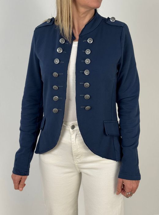 Chaqueta domadora militar azul marino