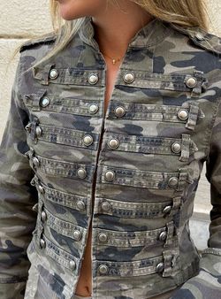 Chaqueta Militar Camuflaje Kaki
