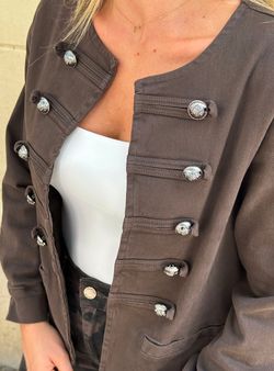 Chaqueta Napoleón Sarga Marrón