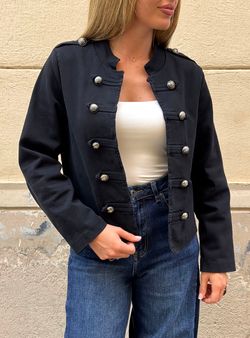 Chaqueta Napoleón Sarga Negra