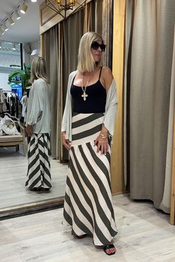 Chaqueta punto fino beige