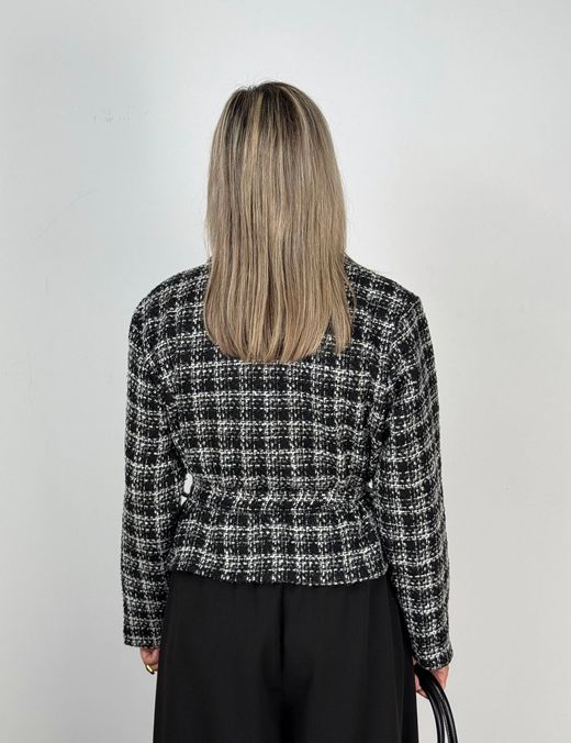 Chaqueta Tweed Jaspeada