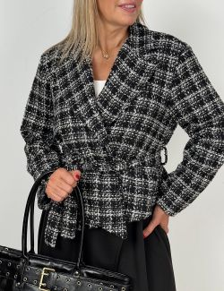 Chaqueta Tweed Jaspeada