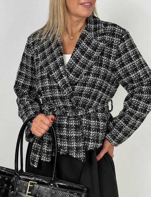 Chaqueta Tweed Jaspeada