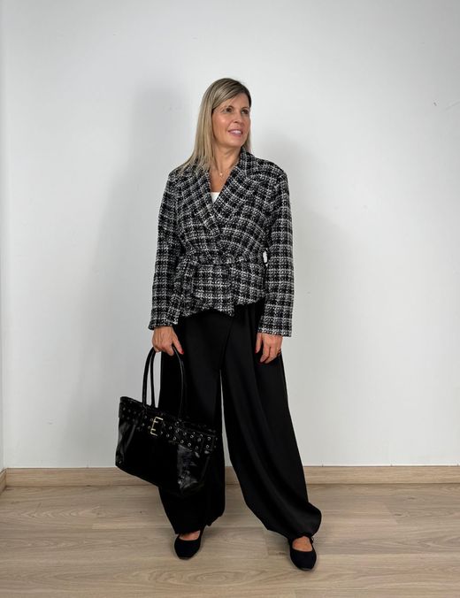 Chaqueta Tweed Jaspeada