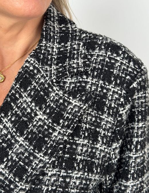 Chaqueta Tweed Jaspeada