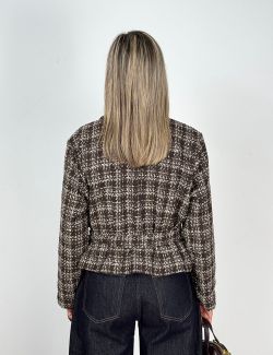 Chaqueta Tweed Jaspeada