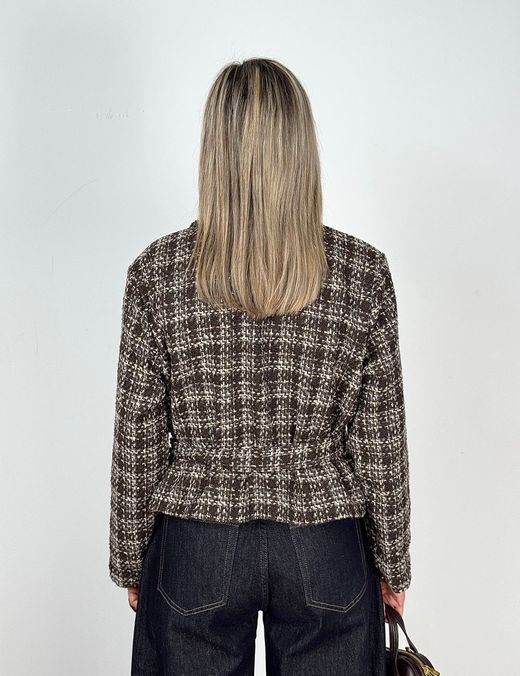 Chaqueta Tweed Jaspeada