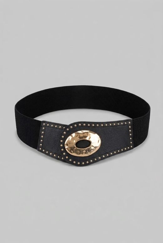 Cinturón Venecia negro-dorado