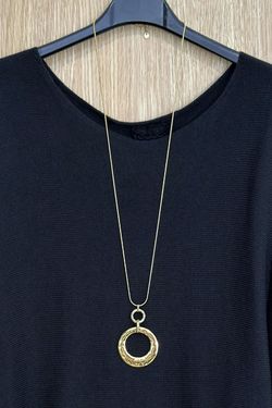 Colgante doble aro gold