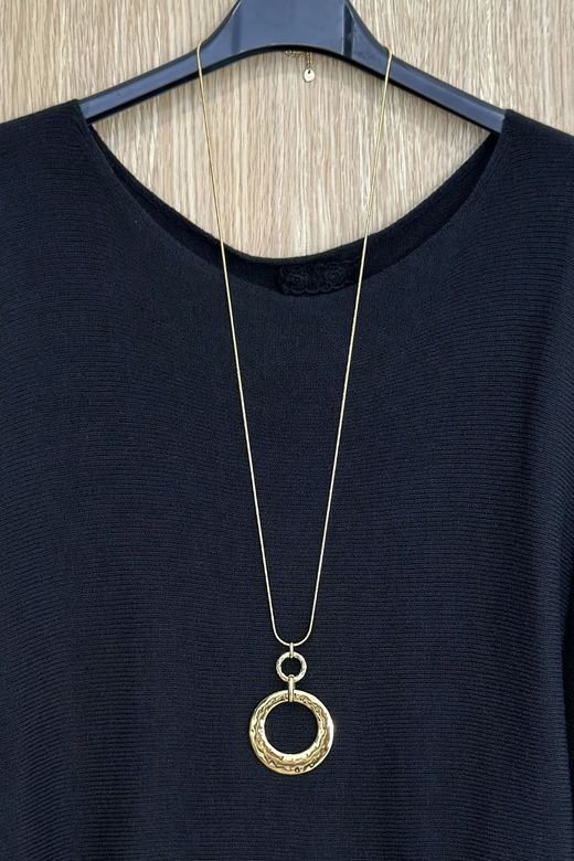 Colgante doble aro gold
