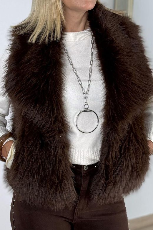 Collar cadena anilla silver