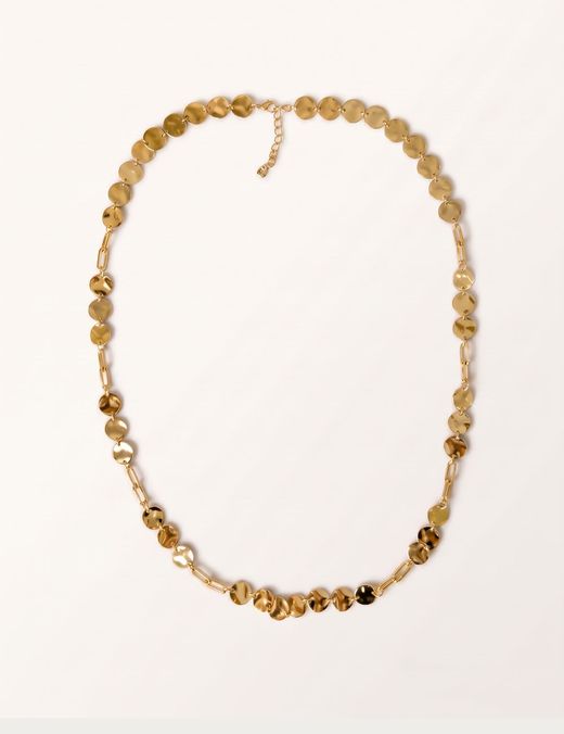 Collar Discos Dorados