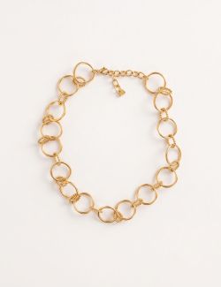 Collar Eslabones Circulares Gold