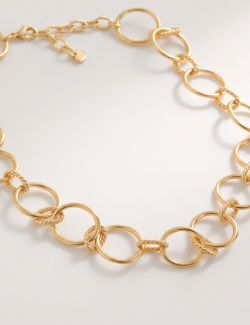 Collar Eslabones Circulares Gold